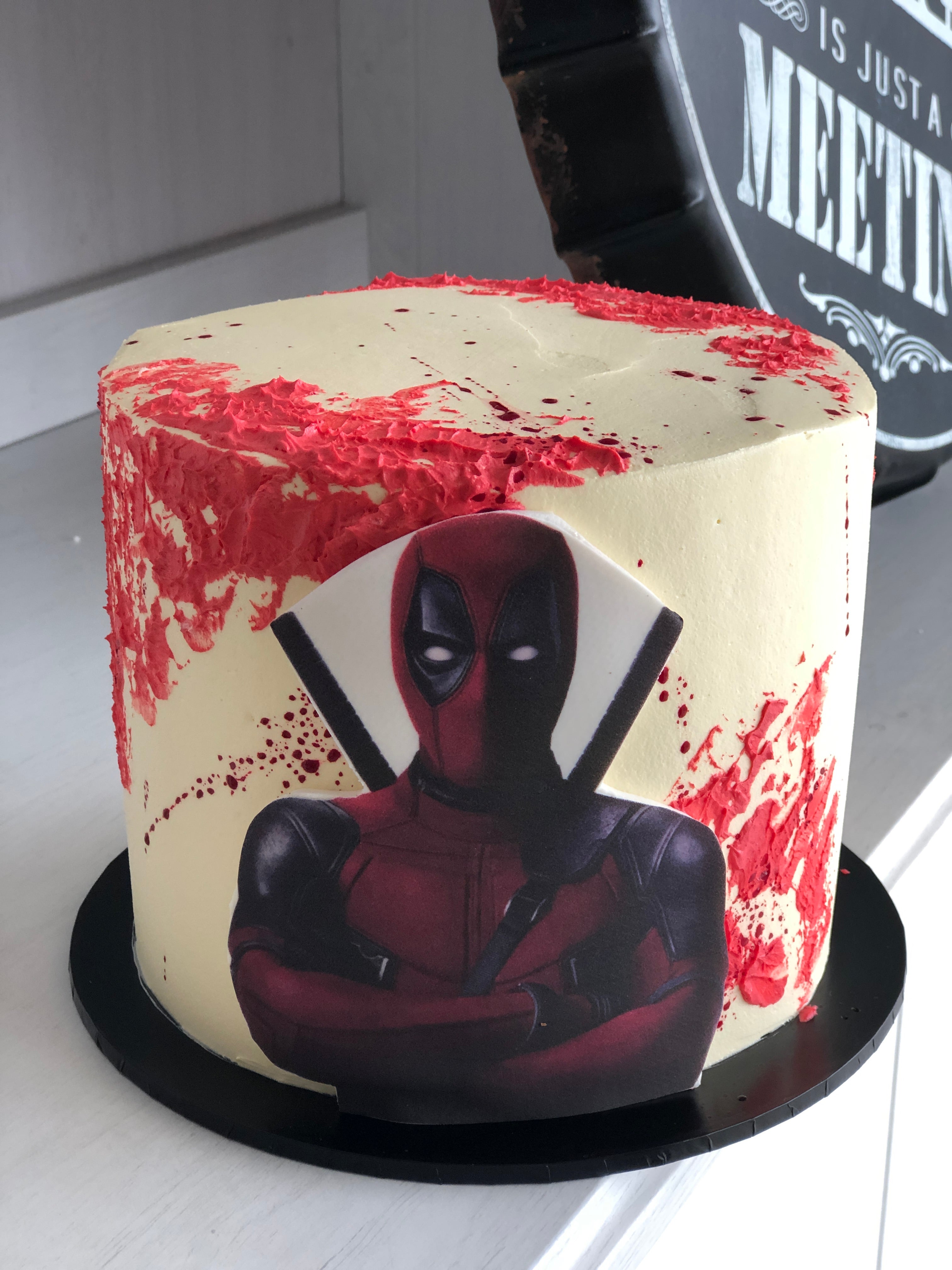 Deadpool Cake Decorating Photos