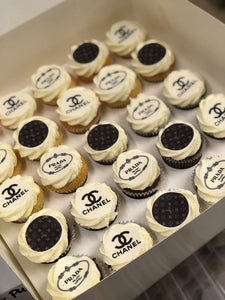 24 Mini Branded Cupcakes