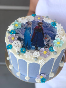 9" Frozen drip cake