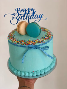 6"  Blue Birthday Sprinkles