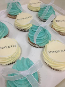 12 Regular Tiffany & Co Cupcakes