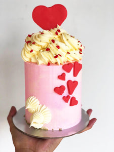 4" Valentines Heart Cake