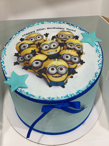 6" Minion image cake