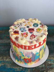 6" Animal Crossing image cake