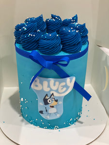 4"inch Bluey cake