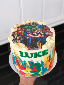 6” Avengers cake