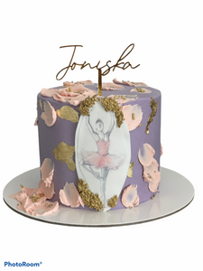 6" Ballerina Girl cake