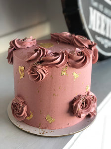 6" Dusty pink Cake