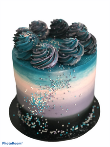 6" Galaxy cake