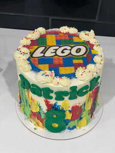 6" Lego cake