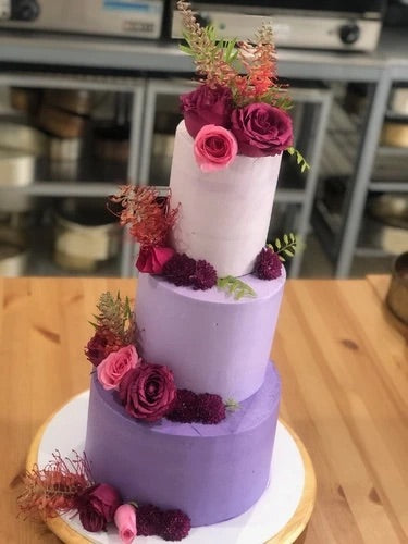 3 Tier Wedding Cake purple Kay