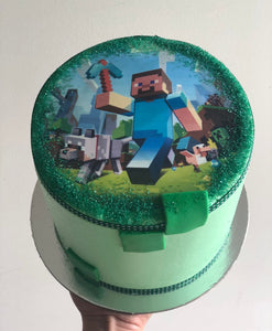 6" Minecraft cake