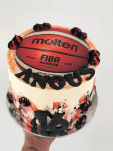 6" Molten Basketball cake