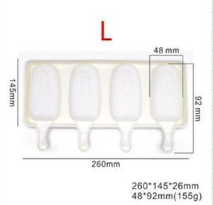 4 Cell Silicone Ice Cream Mold