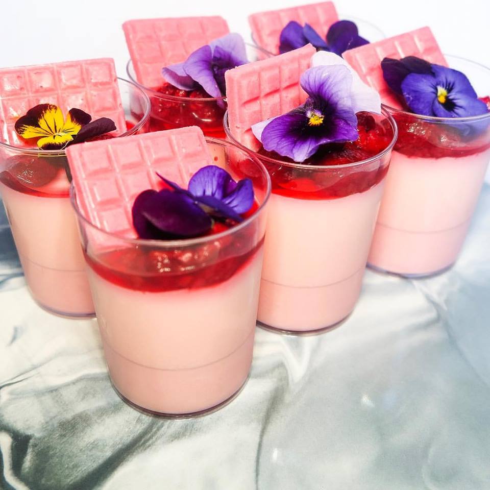 Strawberry Pannacotta Dessert Cups